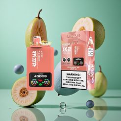Razz Bar 40000 Puffs Egyhasználatos E-cigaretta Áfonya Jég_Szeretet 66 Kijelzős Típus-C Port