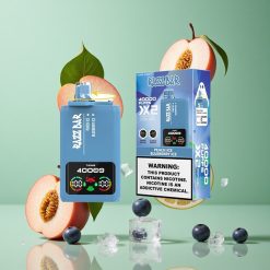 Razz Bar 40000 Puffs Elszívható E-szigaretu Barackjég_Áfonyajég Kijelzős Típus-C Csatlakozós