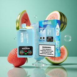 Razz Bar 40000 Puffs Kijelző Képernyő Kék Ribizli Jég-Eper Dinnye Buborék Rágy