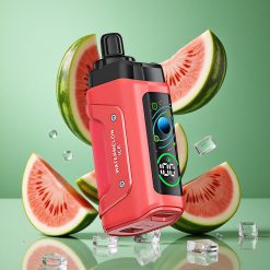 Razz Bar 45000 Puffs Egyetlen Használatos E-cigaretta Görögdinnye Jég 1.0 Ohm Mesh Coil és Állítható Légáramlással