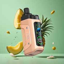 Razz Bar 45000 Puffs Elszívható E-pohár Ananász Kókusz 1.0 Ohm Mesh Coil és Állítható Levegőáramlás