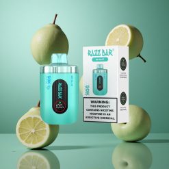 Razz Bar 50K Puffs Eldobható E-Cigi 1.0 Ohm Mesh Coil és 650 Mah Akkumulátor Mr Kék