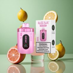 Razz Bar 50K Puffs Eldobható E-cigaretta Málna Limonádé 1.0 Ohm Mesh Coil 650 Mah Akkumulátor